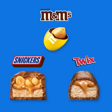 M&M'S, Snickers, & Twix Assorted Fun Size Chocolate Candy - Sharing Size, 8.85 oz