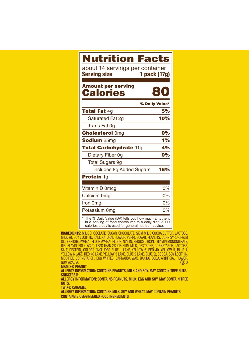 M&M'S, Snickers, & Twix Assorted Fun Size Chocolate Candy - Sharing Size; image 5 of 10