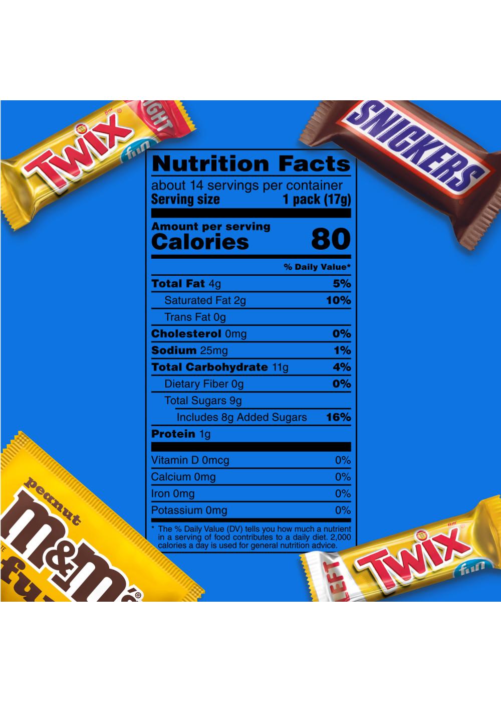 M&M'S, Snickers, & Twix Assorted Fun Size Chocolate Candy - Sharing Size; image 8 of 10