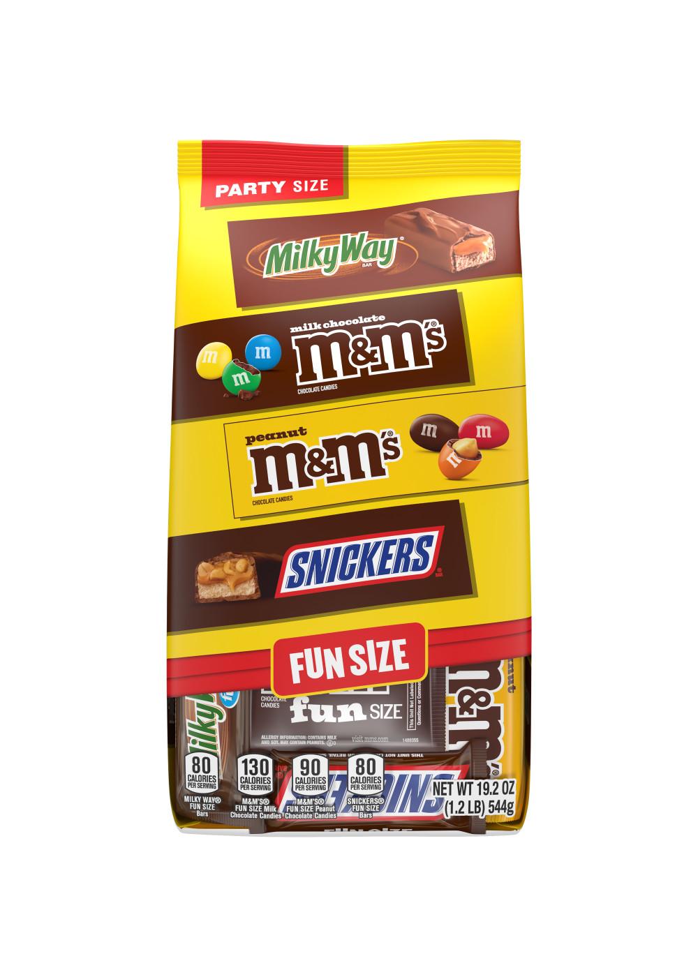 M&M'S, Snickers, & Milky Way Assorted Fun Size Chocolate Candy - Party Size; image 1 of 7