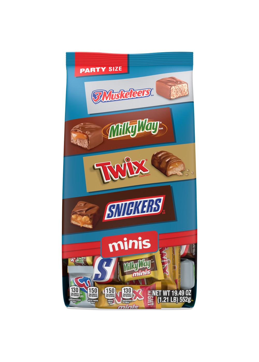 Snickers, Twix, Milky Way, & 3 Musketeers Assorted Minis Chocolate Candy - Party Size; image 1 of 7