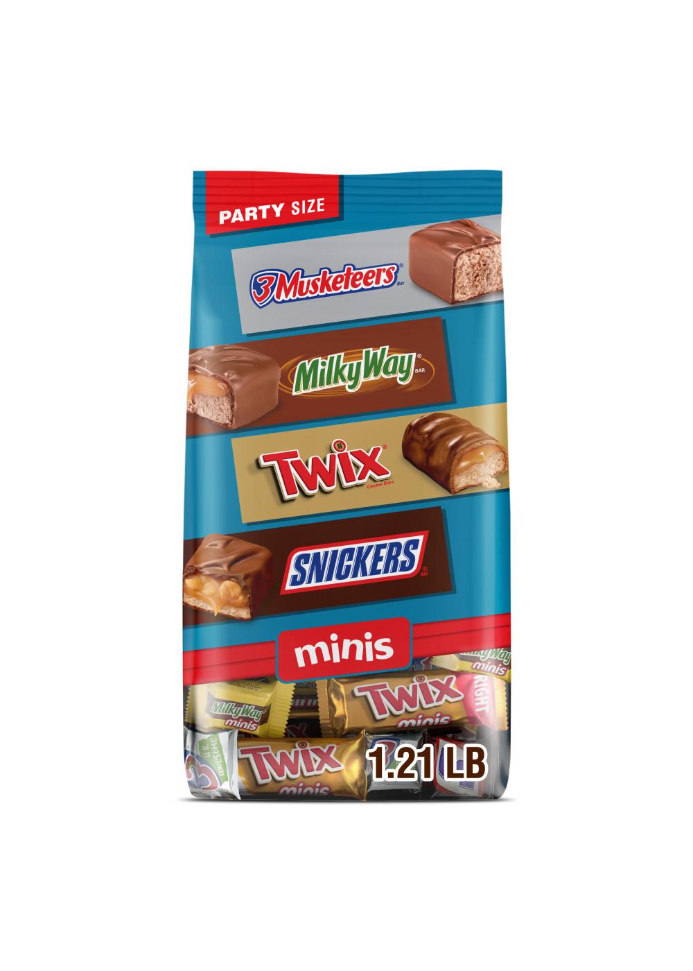 Snickers, Twix, Milky Way & 3 Musketeers Minis Milk Chocolate Bars - Party Size; image 1 of 10
