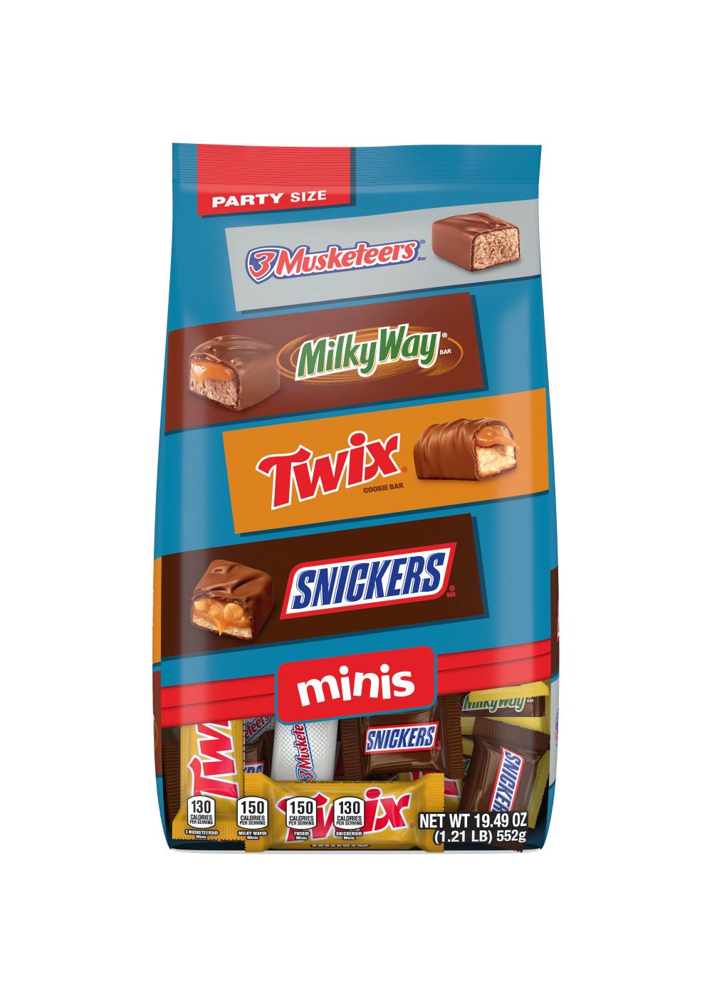Snickers, Twix, Milky Way & 3 Musketeers Minis Milk Chocolate Bars - Party Size; image 6 of 10