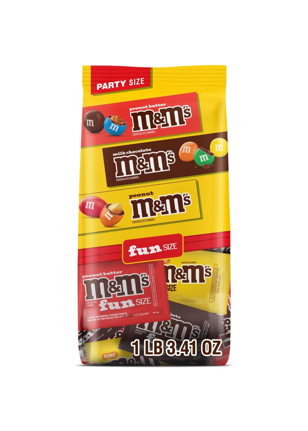 M&M'S Milk Chocolate & Peanut Mix Fun Size Variety Pack - Party Size; image 1 of 9