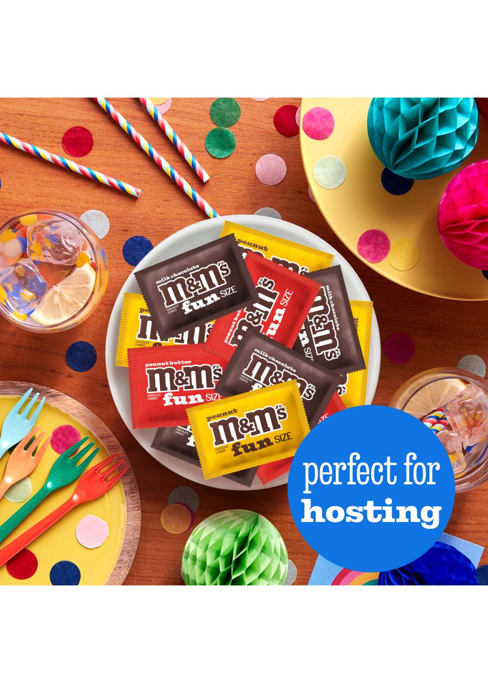 M&M'S Milk Chocolate & Peanut Mix Fun Size Variety Pack - Party Size; image 5 of 9