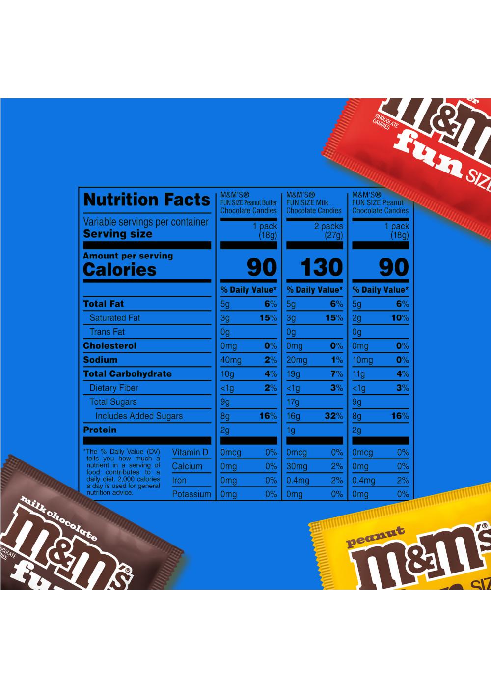 M&M'S Milk Chocolate & Peanut Mix Fun Size Variety Pack - Party Size; image 8 of 9