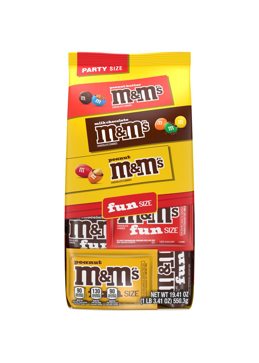 M&M'S Milk Chocolate & Peanut Mix Fun Size Variety Pack - Party Size; image 9 of 9