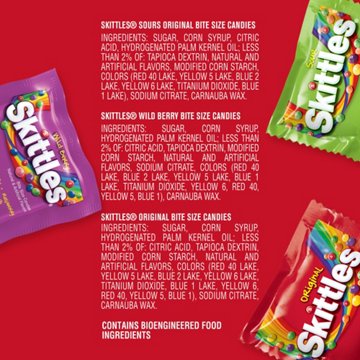 Skittles Assorted Fun Size Chewy Fruit Candy - Party Size, 26.46 oz