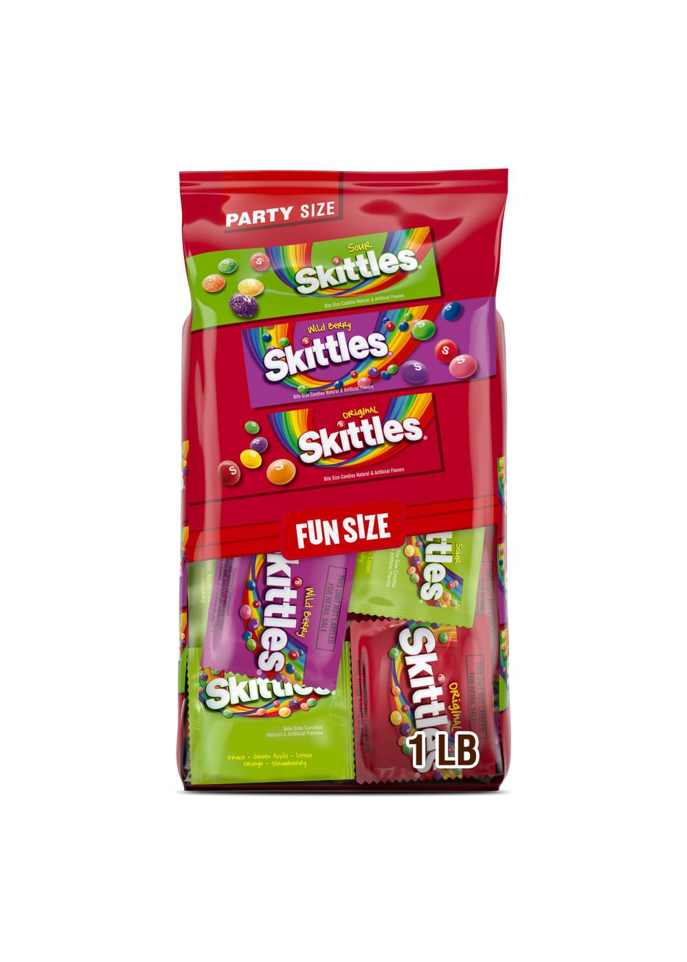 Skittles Assorted Fun Size Chewy Fruit Candy - Party Size; image 1 of 10