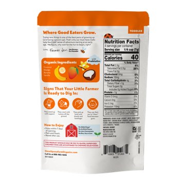Once Upon a Farm Organic Dairy Free Coconut Melts -  Mango Ba-nilla, 1 oz