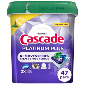 Cascade Platinum Plus Dawn Dishwasher Pods - Lemon Scent
