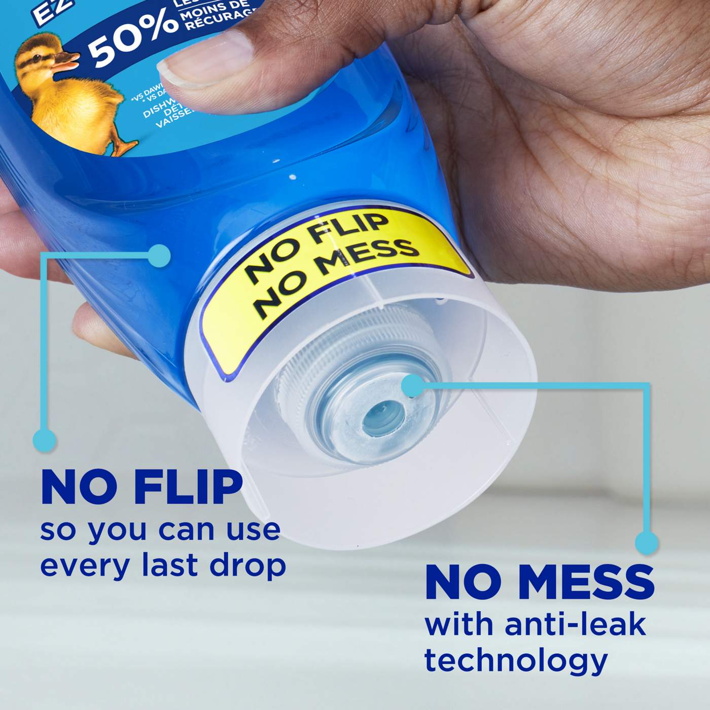 Dawn Gentle Clean EZSqueeze Liquid Dish Soap Pomegranate & Rose