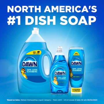 Dawn Gentle Clean EZ-Squeeze Liquid Dish Soap - Pomegranate & Rose Water
