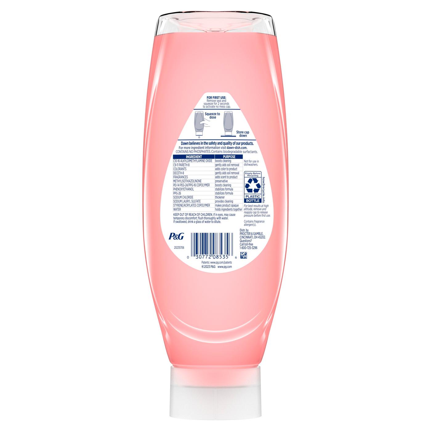 Dawn Gentle Clean EZ-Squeeze Liquid Dish Soap - Pomegranate & Rose Water; image 6 of 10