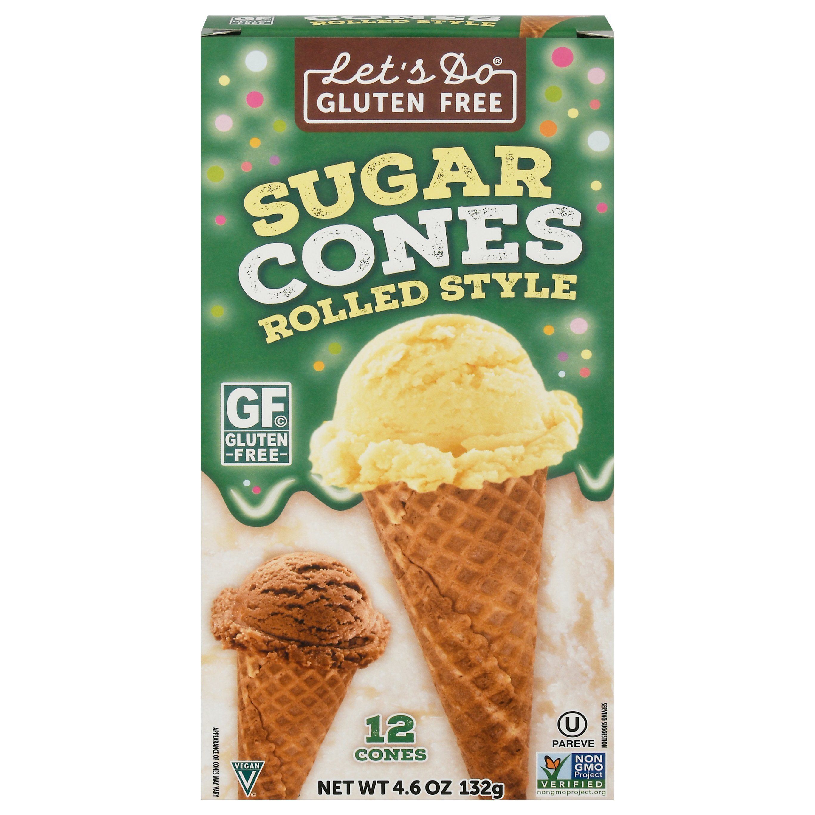 Let's Do Gluten Free Sugar Cone Rolled Style Shop Waffle Bowls