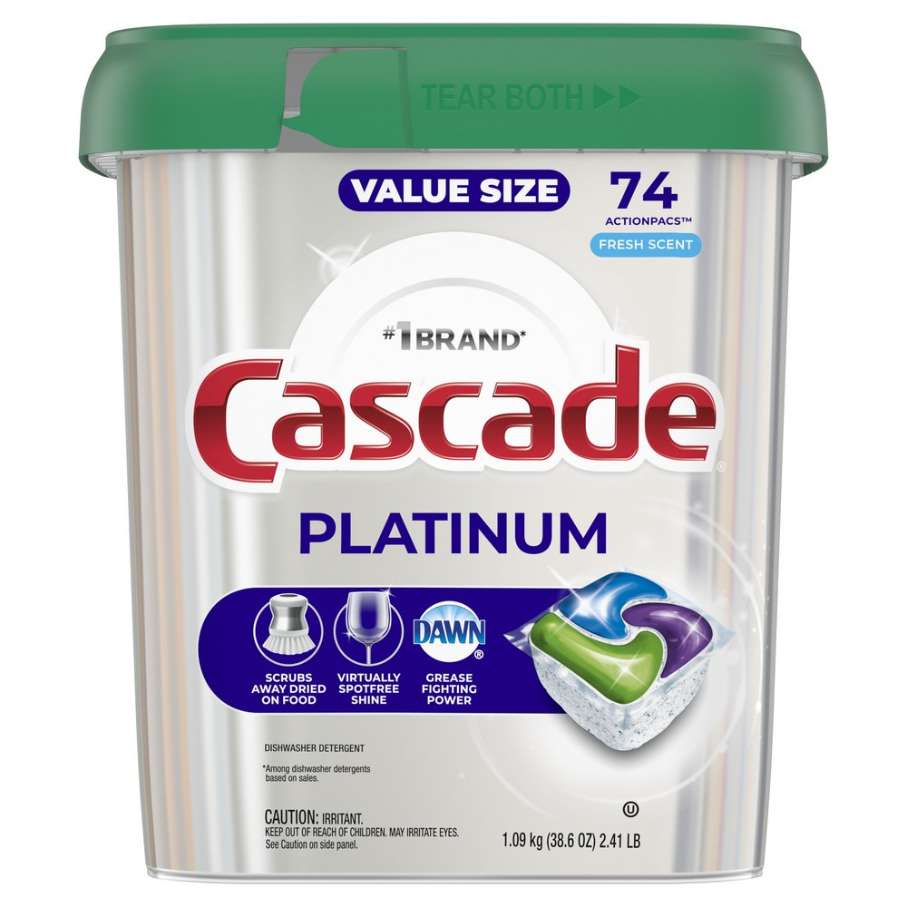 Cascade Complete Lemon Scent Dishwasher Detergent ActionPacs - Shop Dish  Soap & Detergent at H-E-B