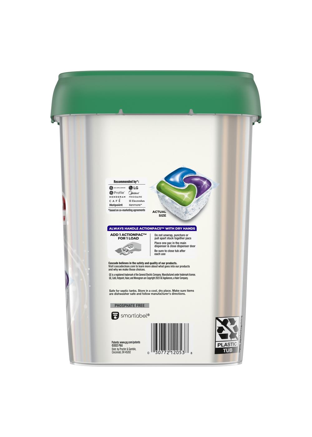 Cascade Platinum Fresh Scent Dishwasher Detergent ActionPacs; image 3 of 3