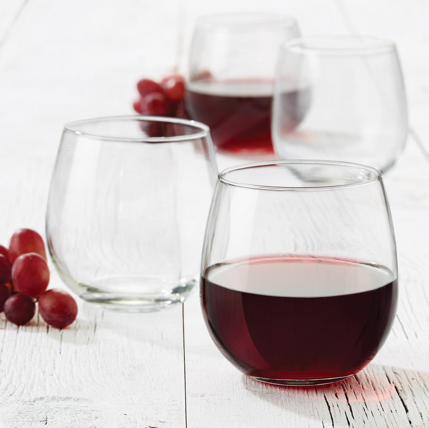 Libbey Vina Stemless Wine Glass Set, 4 Pk; image 4 of 4