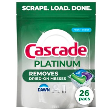 Cascade Platinum Action Pacs Dawn Dishwasher Pods - Fresh Scent