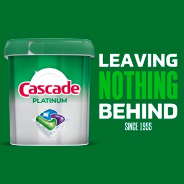 Cascade Platinum Action Pacs Dawn Dishwasher Pods - Fresh Scent