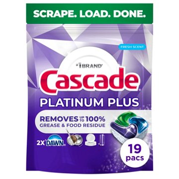 Cascade Platinum Plus Action Pacs Dawn Dishwasher Pods - Fresh Scent