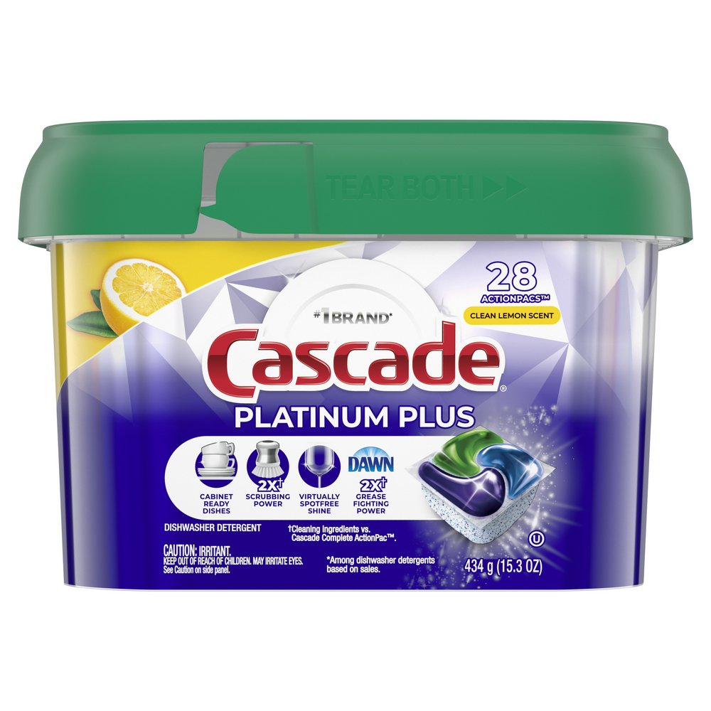 Cascade Complete Lemon Scent Dishwasher Detergent ActionPacs - Shop Dish  Soap & Detergent at H-E-B
