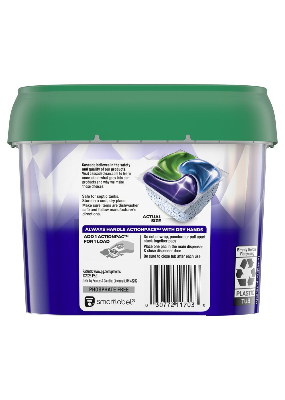 Cascade Platinum Plus Clean Lemon Scent Dishwasher Detergent ActionPacs; image 3 of 3