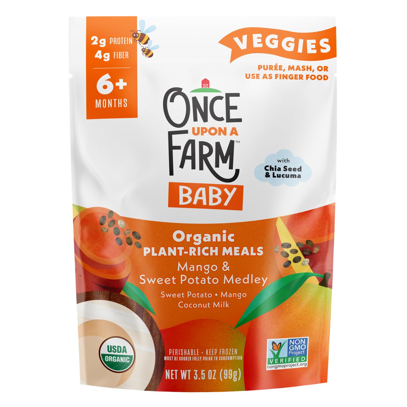 Once Upon a Farm Organic Plant-Rich Frozen Meal - Mango & Sweet Potato; image 1 of 2