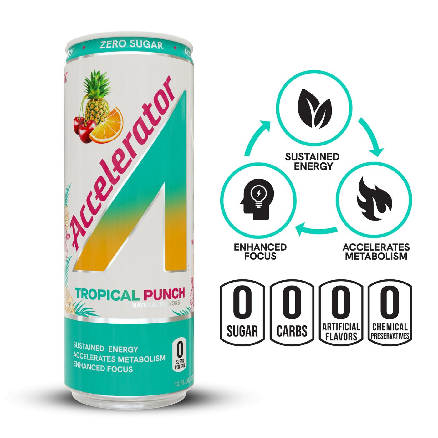 Accelerator Zero Sugar Energy Drink - Tropical Punch; image 4 of 5