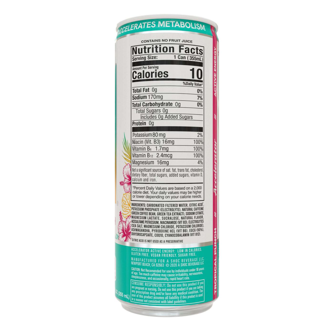 Accelerator Zero Sugar Energy Drink - Tropical Punch; image 5 of 5