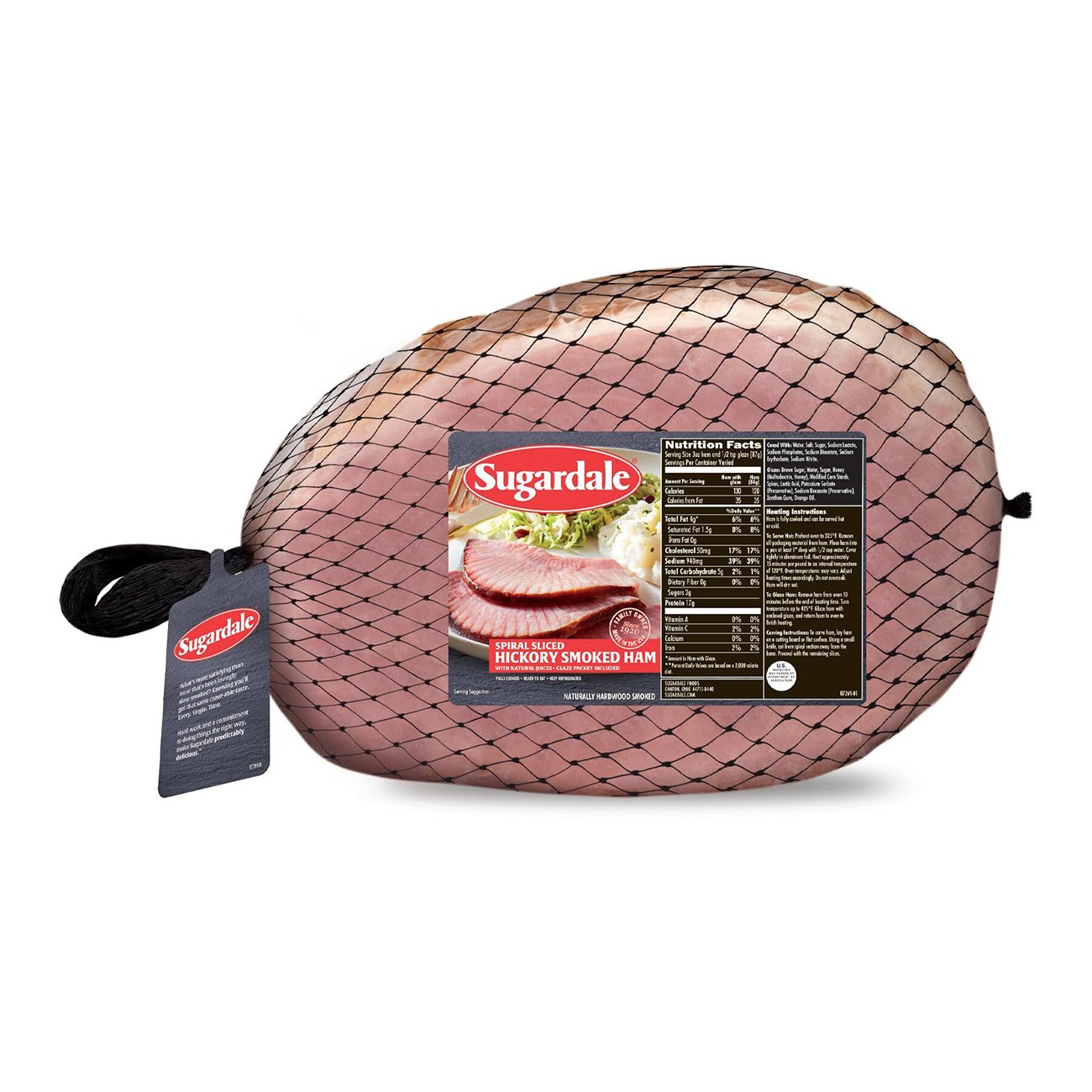 Cook's Fully Cooked Hickory Smoked Spiral Sliced Ham - Sweet Glaze ...