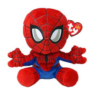 Ty Spider-Man Beanie Babies Plush, 8"