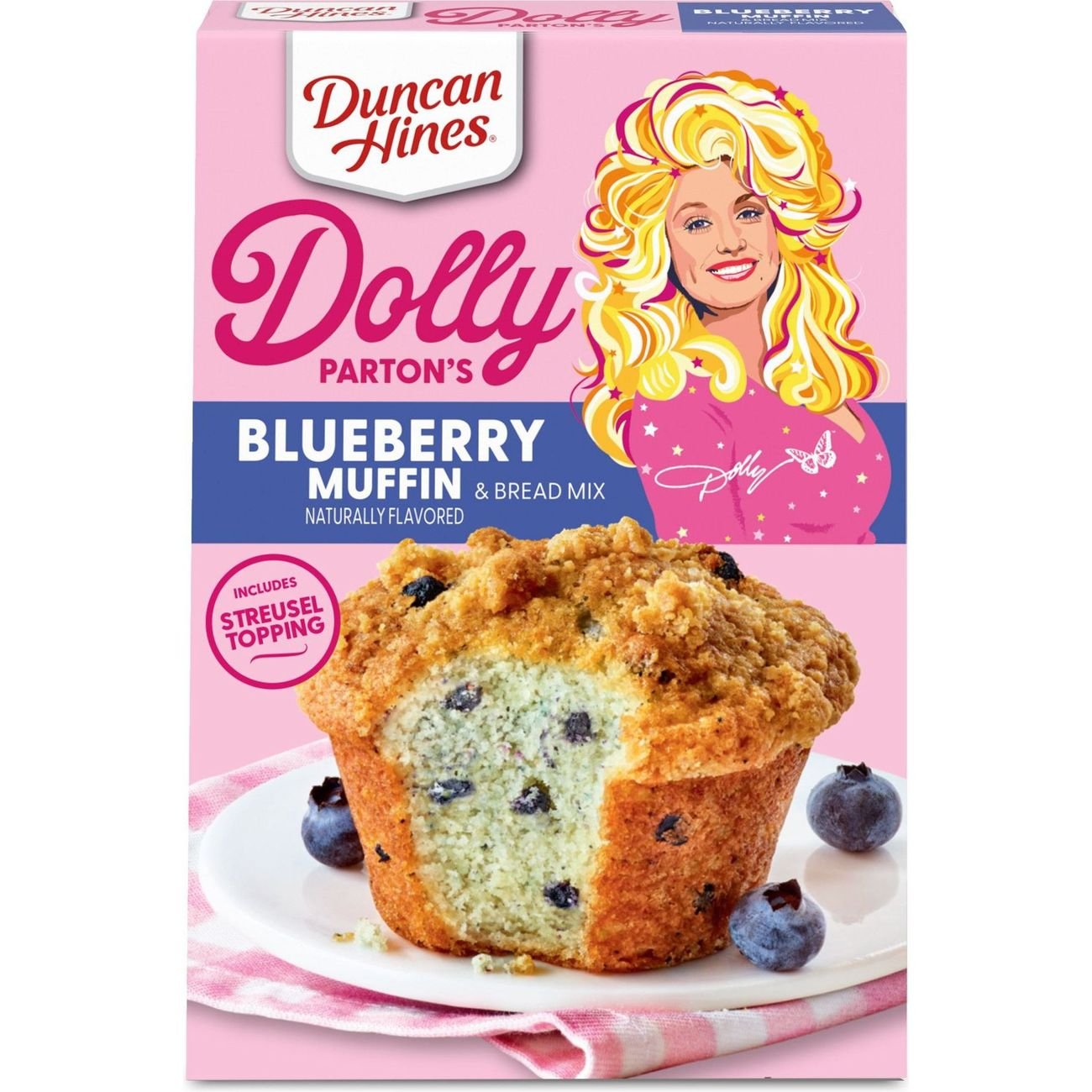 Duncan Hines Dolly Parton's Blueberry Muffin Mix Shop Baking mixes at