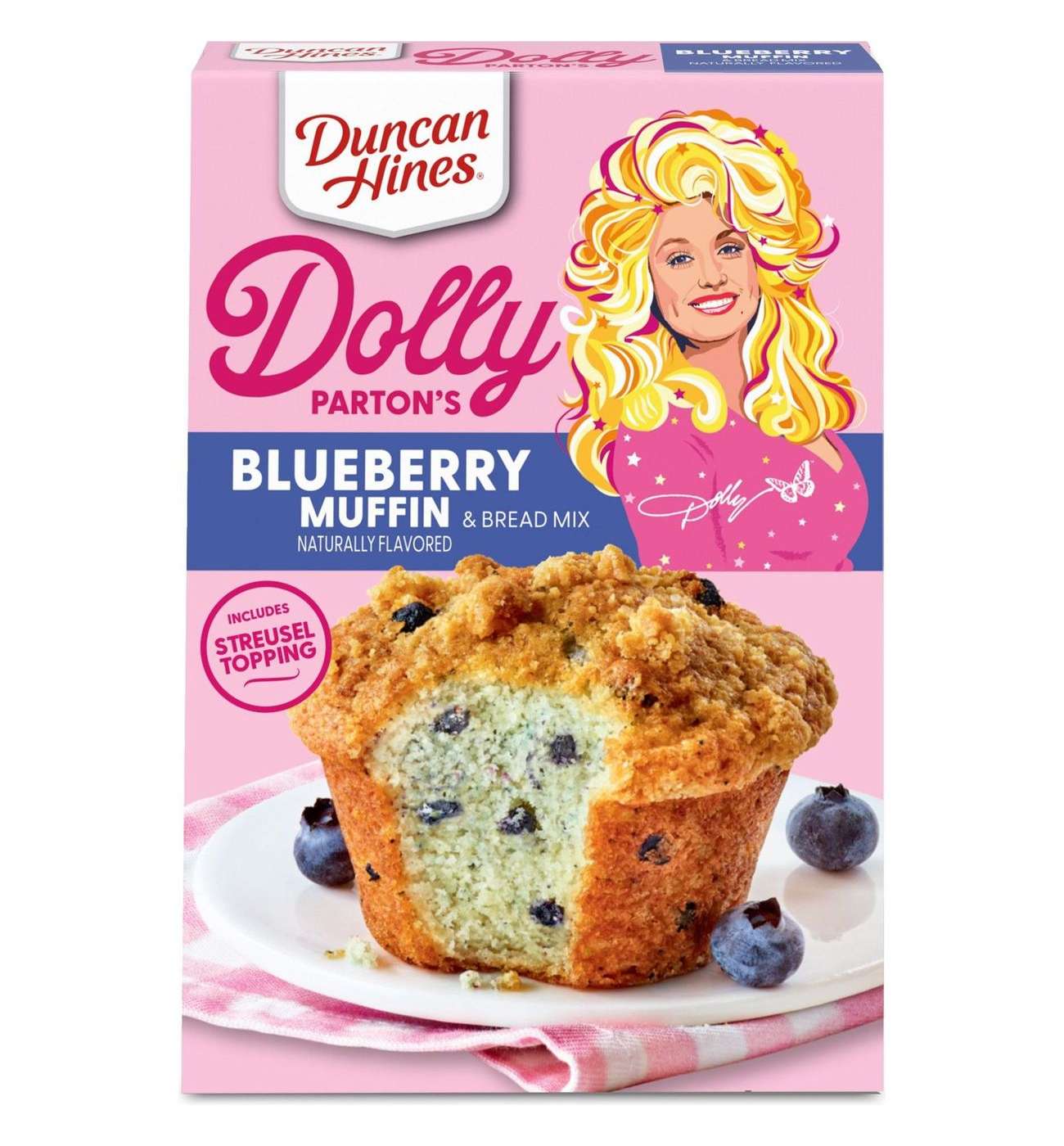 Duncan Hines Dolly Parton's Blueberry Muffin Mix Shop Baking mixes at