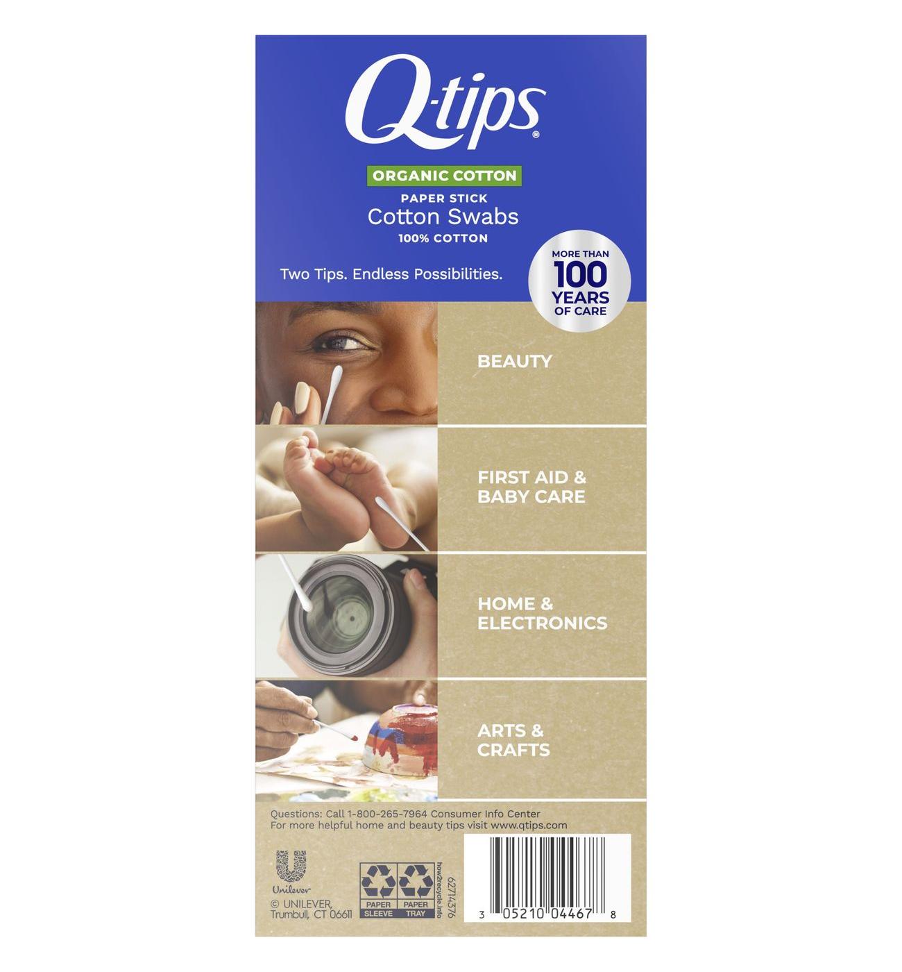 Q-tips Organic Cotton Swabs; image 2 of 2