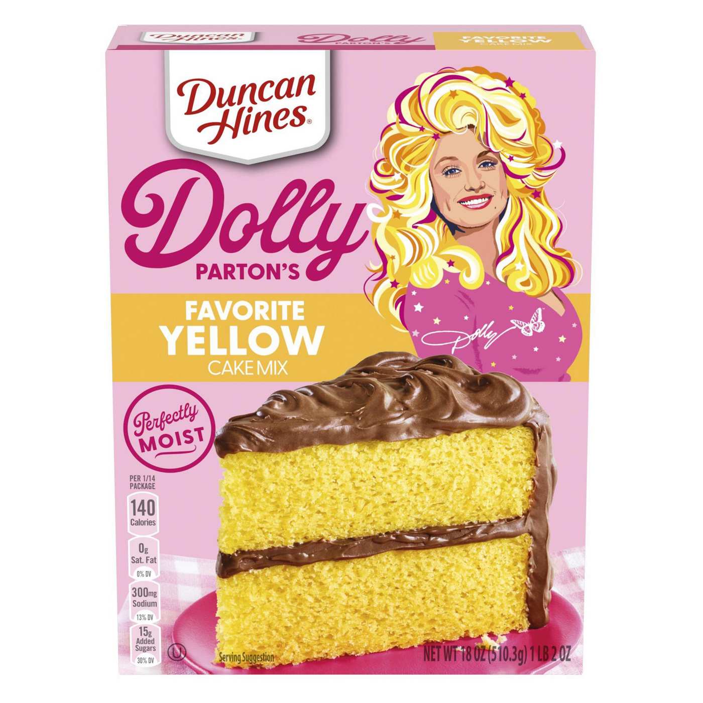 Duncan Hines Dolly Parton's Favorite Yellow Cake Mix; image 1 of 4