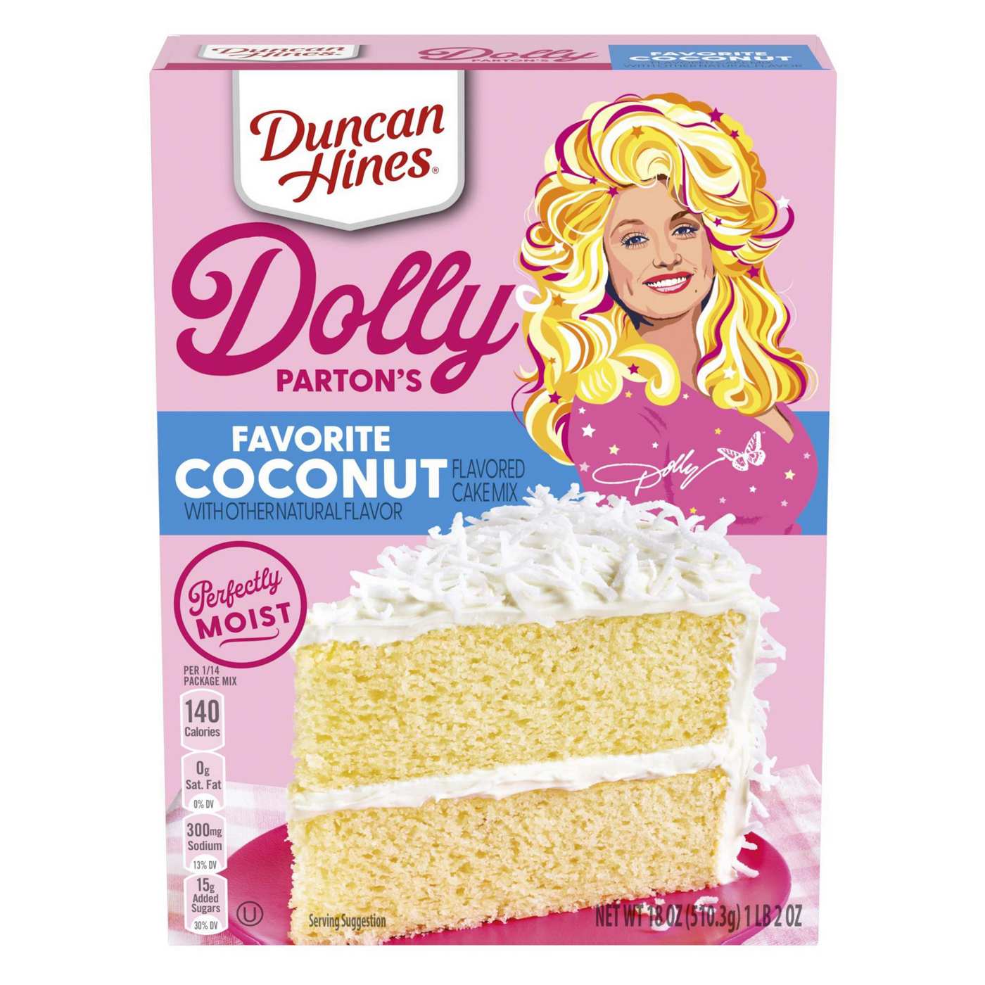 Duncan Hines Dolly Parton's Favorite Coconut Cake Mix; image 1 of 4