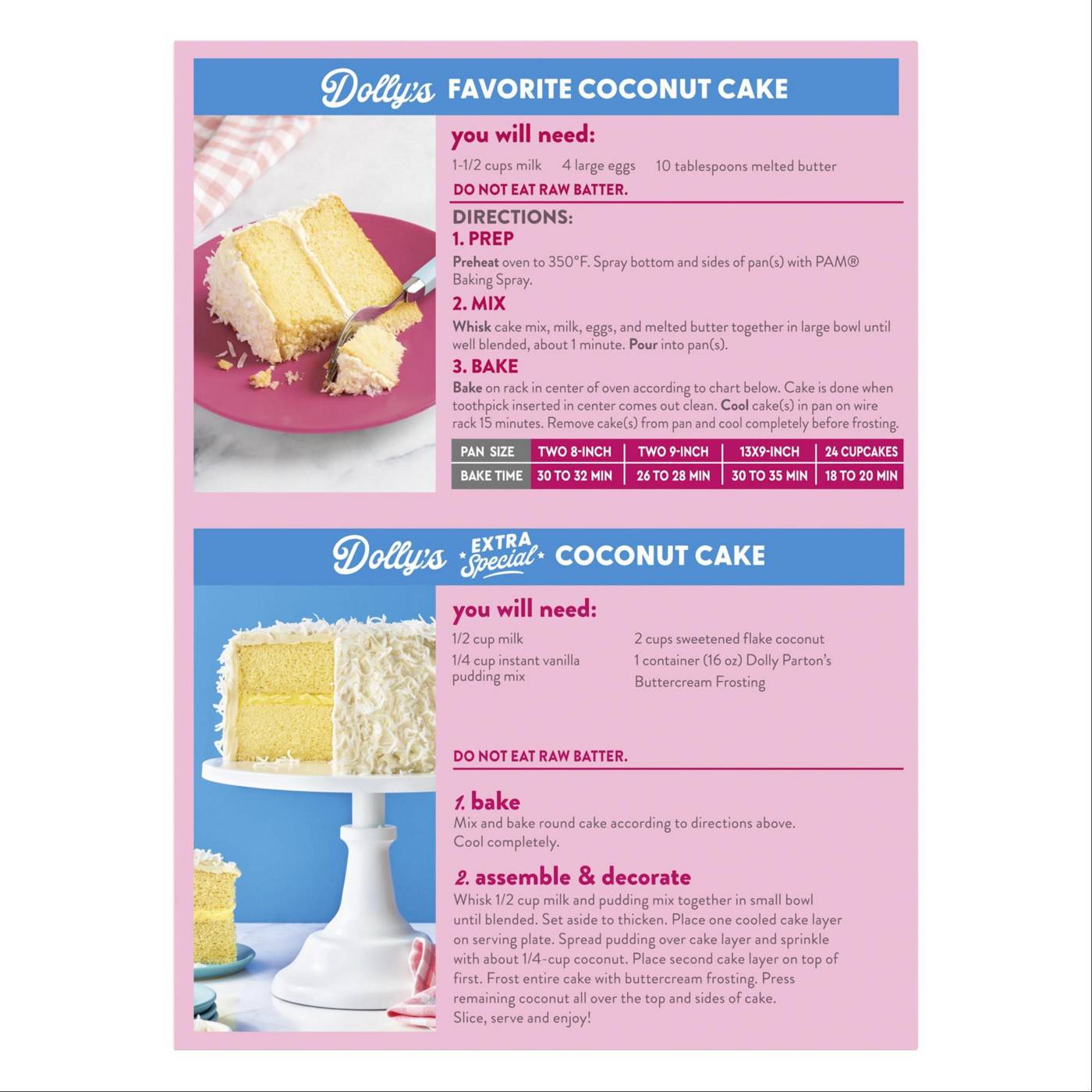 Duncan Hines Dolly Parton's Favorite Coconut Cake Mix; image 3 of 4