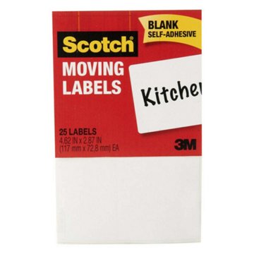 Scotch Moving Labels, 25 ct