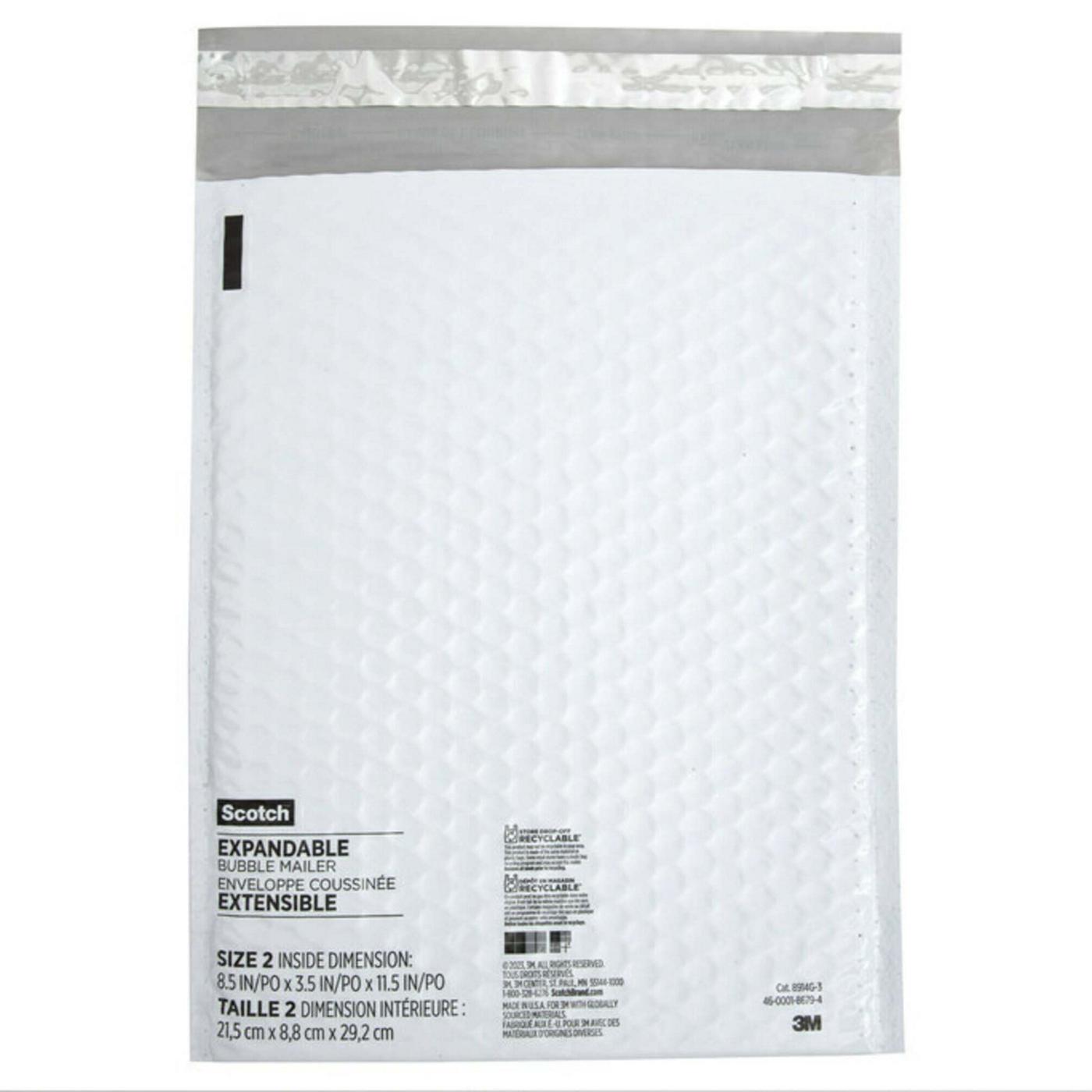 Scotch Expandable Bubble Mailers, 3 Ct Shop Envelopes & boxes at HEB