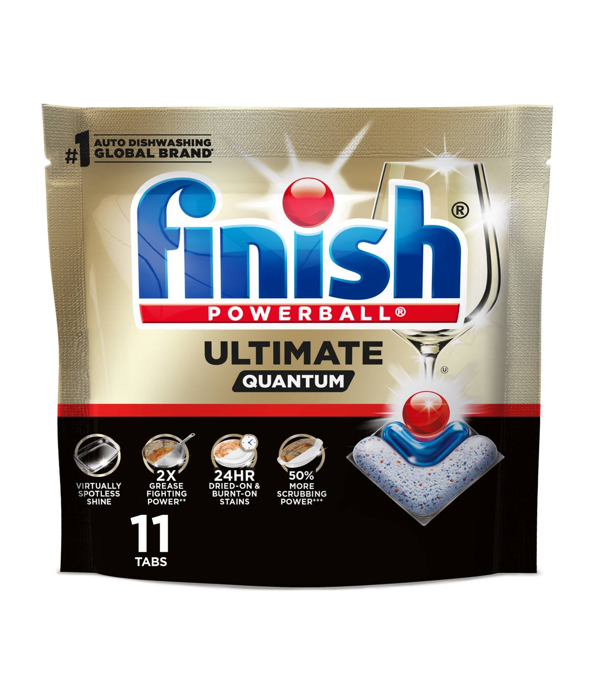 Finish Ultimate Quantum Dishwasher Detergent Pods; image 1 of 4