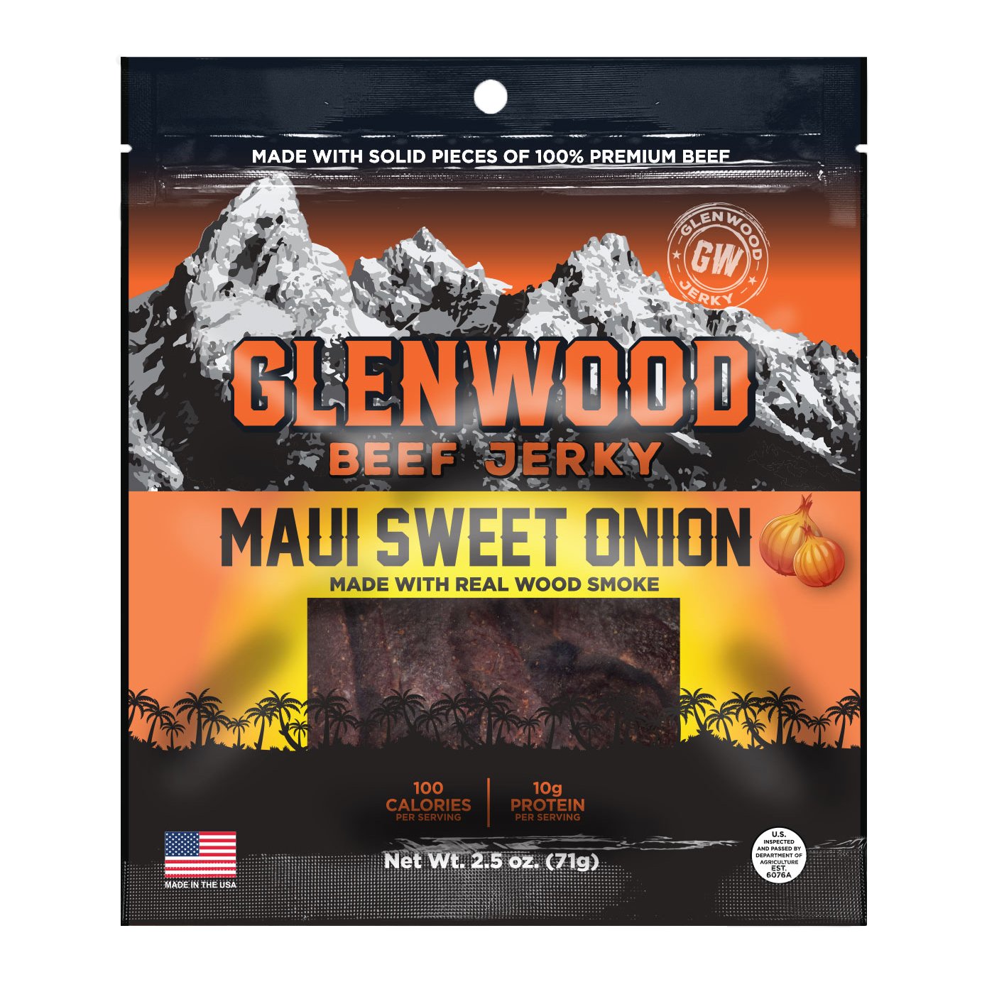 Glenwood Maui Sweet Onion Beef Jerky Shop Jerky at HEB