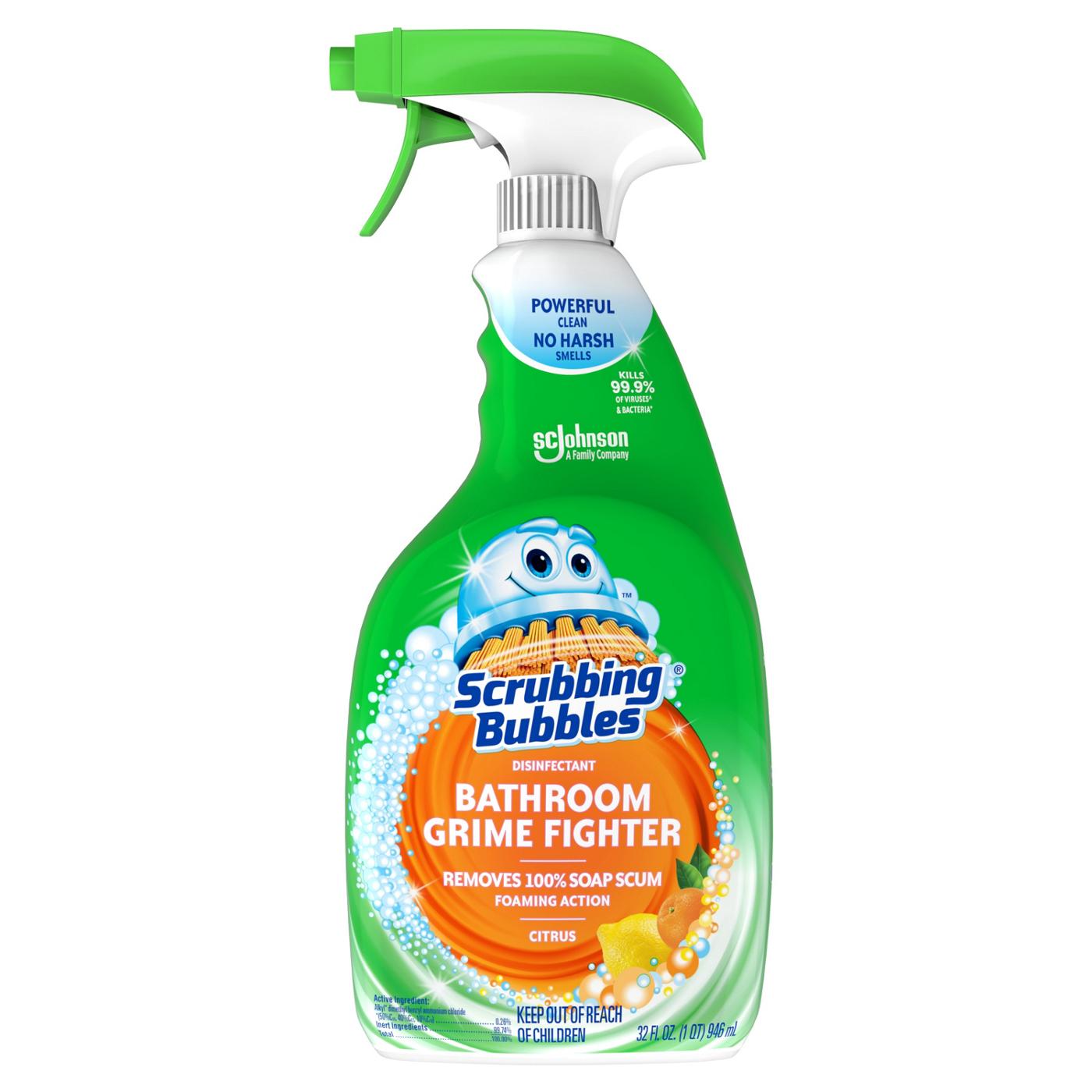 Scrubbing Bubbles Citrus Bathroom Grime Fighter Cleaner Spray; image 1 of 8