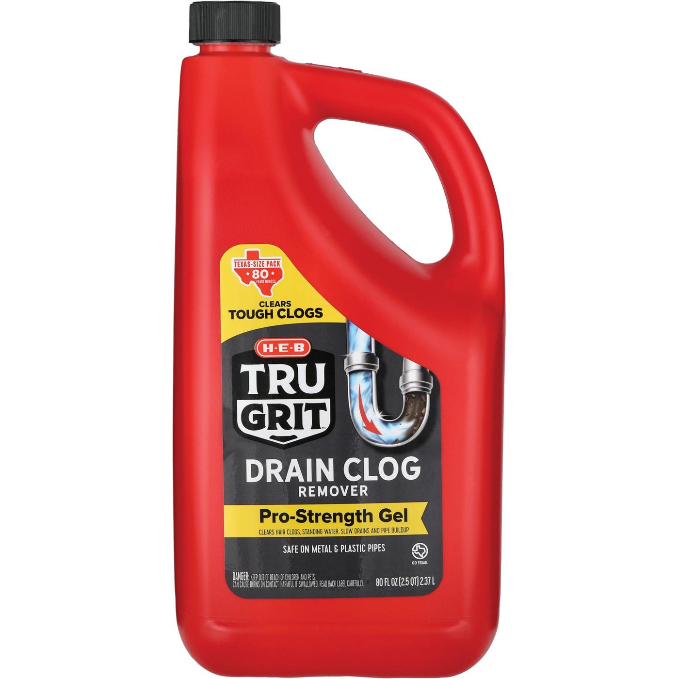 H-E-B Tru Grit Drain Clog Remover - Texas-Size Pack; image 1 of 2