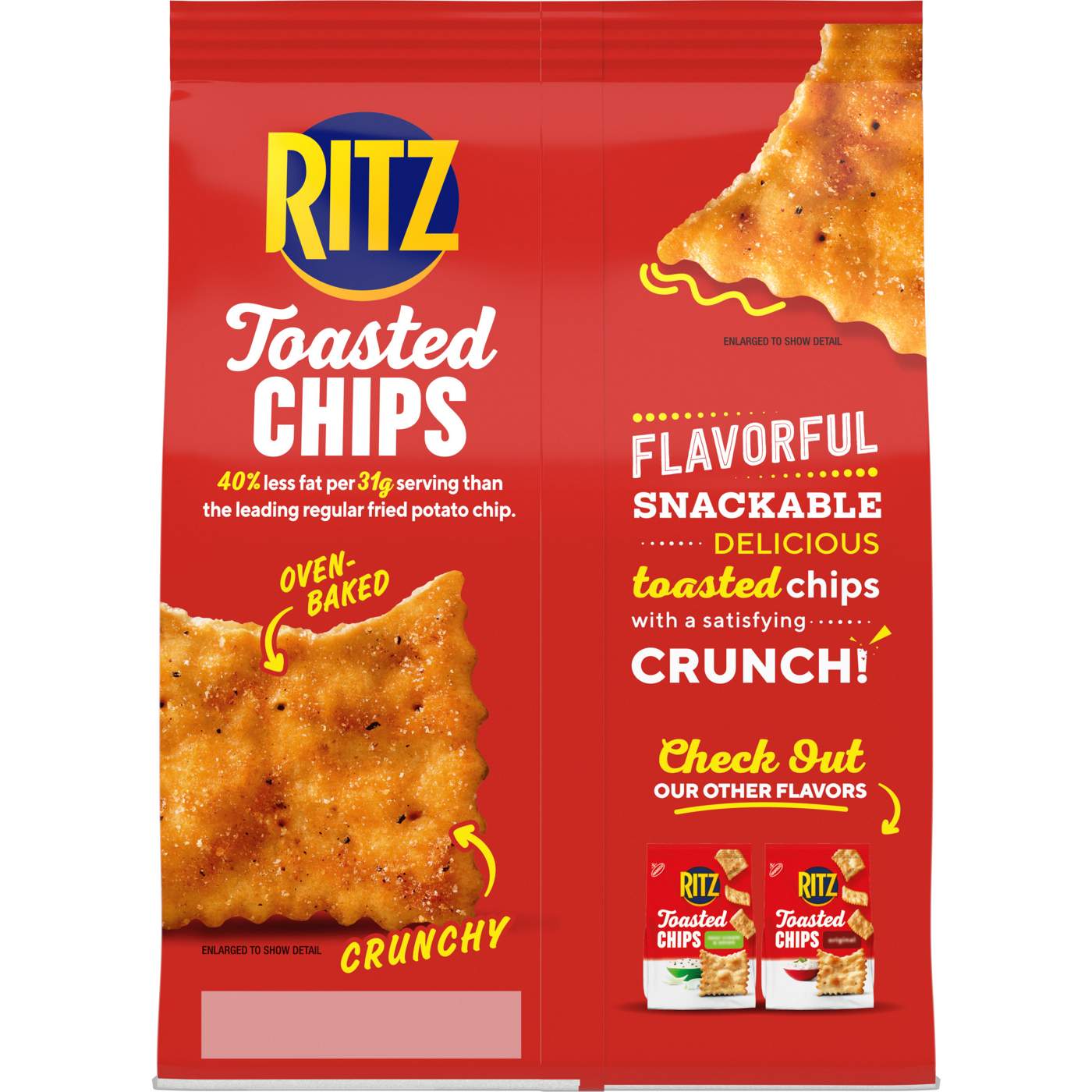 Ritz Toasted Chips Honey BBQ Crackers; image 3 of 9