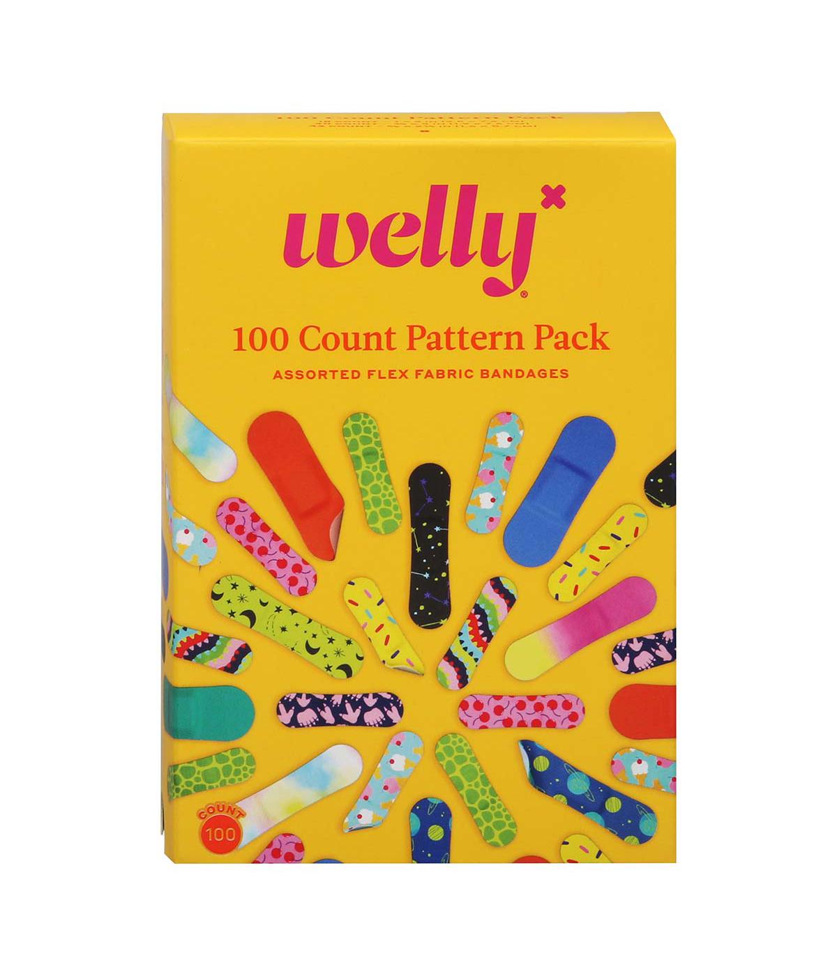 Welly Flex Fabric Pattern Pack Bandages - Assorted Sizes; image 1 of 3