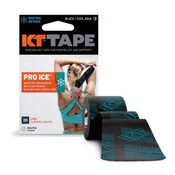 KT Tape Pro Ice Strips - Black, 20 ct