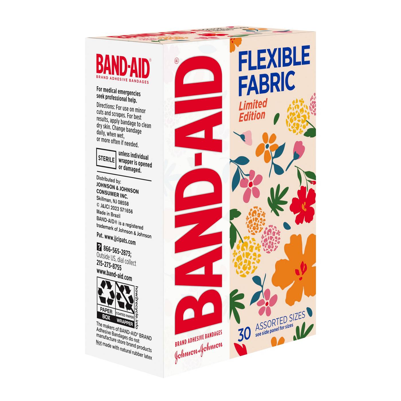Band-Aid Brand Limited Edition Flexible Fabric Wildflower Bandages; image 2 of 3