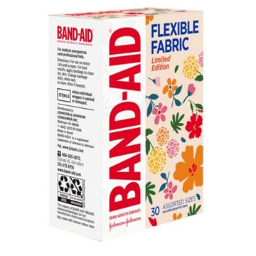 Band-Aid Flexible Fabric Limited Edition Wildflower Adhesive Bandages - Assorted Sizes