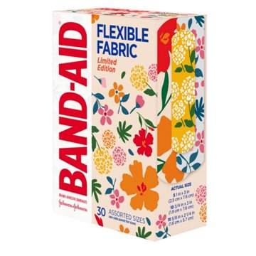 Band-Aid Flexible Fabric Limited Edition Wildflower Adhesive Bandages - Assorted Sizes